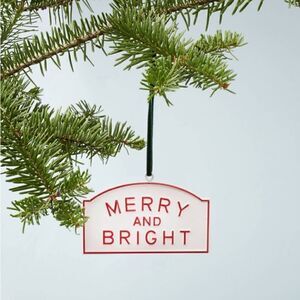 Hearth & Hand Magnolia Merry And Bright Tin Christmas Ornament